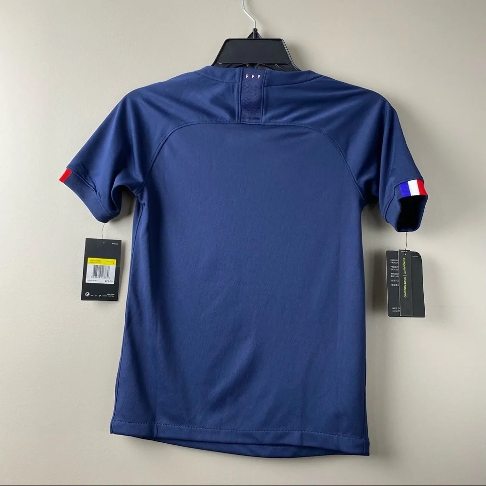 NWT Nike France FIFA 19 World Cup Home Youth Unisex Jersey Soccer Blue Size S - Picture 4 of 6